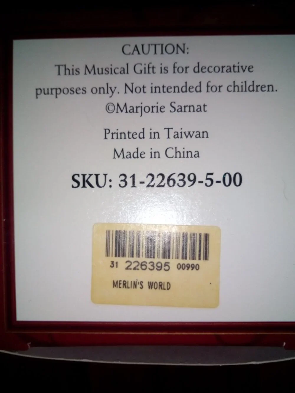 NIB Marjorie Sarnat Wizard & Rainbow Castle Ornament
